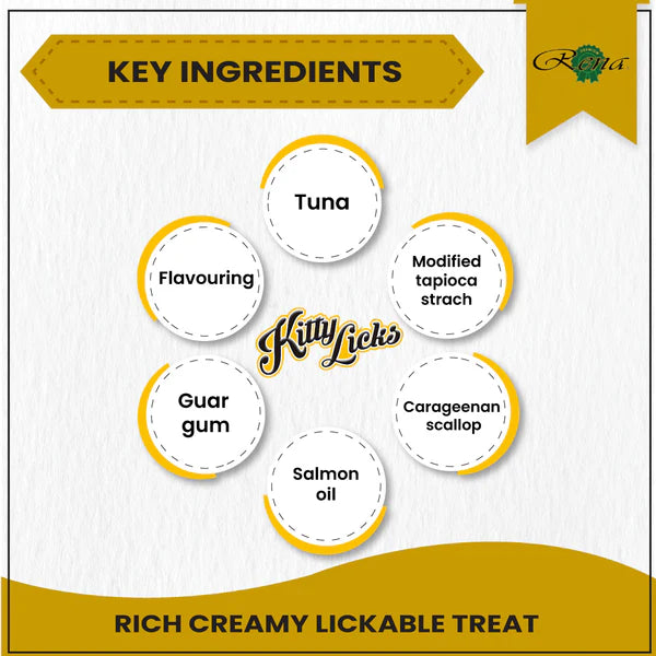 Kitty Licks Tuna Seafood and Tuna Scallop Cat Treats Combo