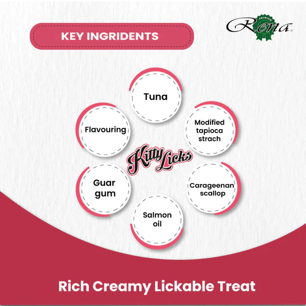 Kitty Licks Tuna Salmon and Chicken Liver Cat Treats Combo