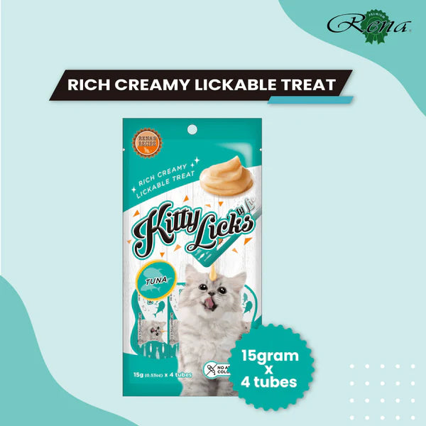 Kitty Licks Tuna and Tuna Salmon Cat Treats Combo