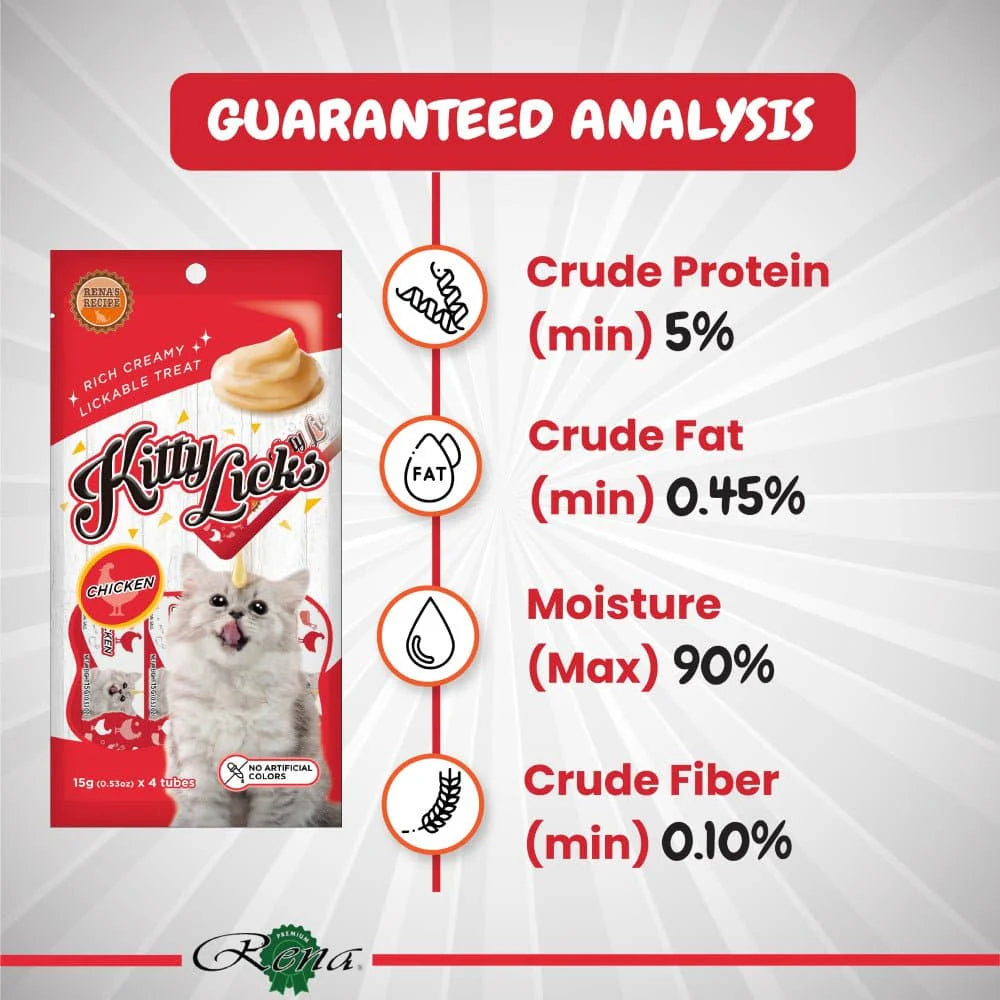 Kitty Licks Chicken Flavour and Tuna Cat Treats Combo