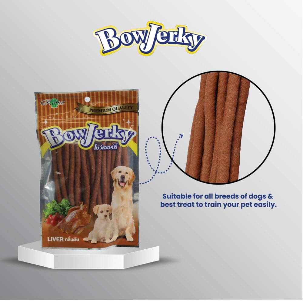 Rena BowJerky Liver Sticks Dog Treats