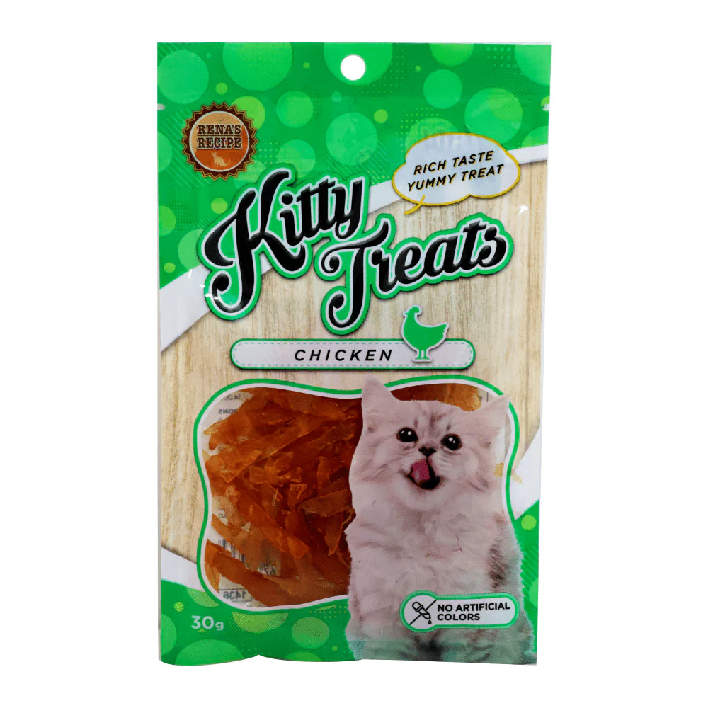 Kitty Treats Soft Chicken & Tuna and Chicken Jerky Sliced Cat Treats Combo