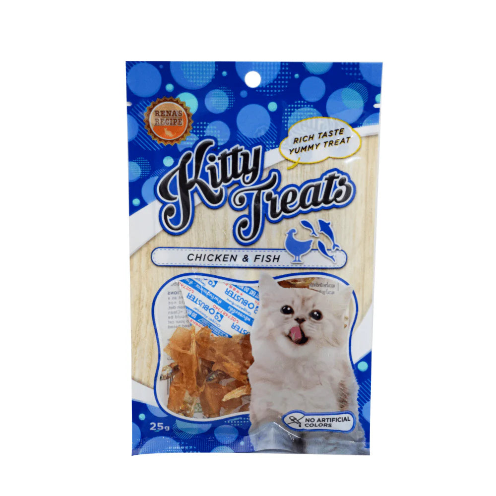 Kitty Treats Spiral Soft Chicken and Fish Cat Treats