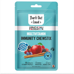 Healing Leaf Hemp Protein Powder and Bark Out Loud Immunity Multi Vitamin Chew Stix for Dogs and Cats Combo