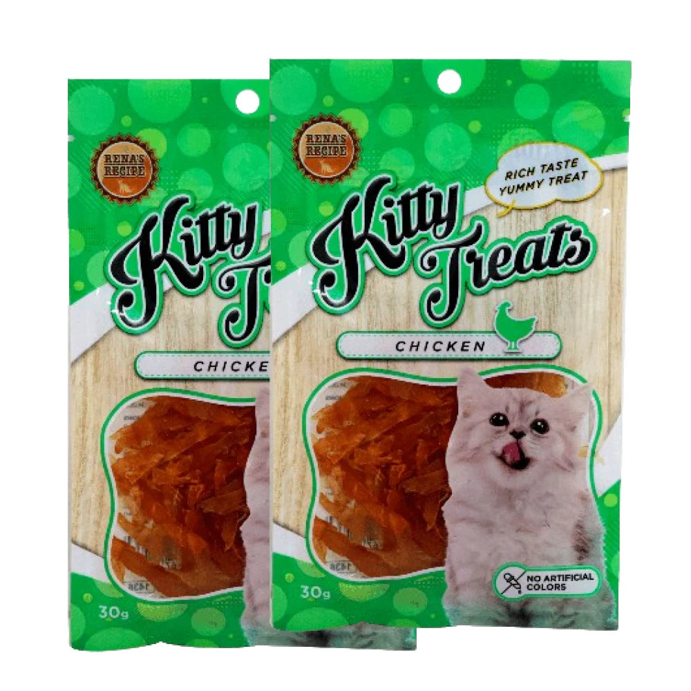 Kitty Treats Soft Chicken Jerky Sliced Cat Treats