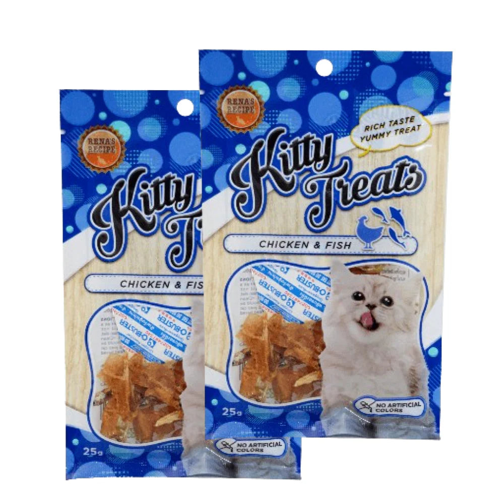 Kitty Treats Spiral Soft Chicken and Fish Cat Treats
