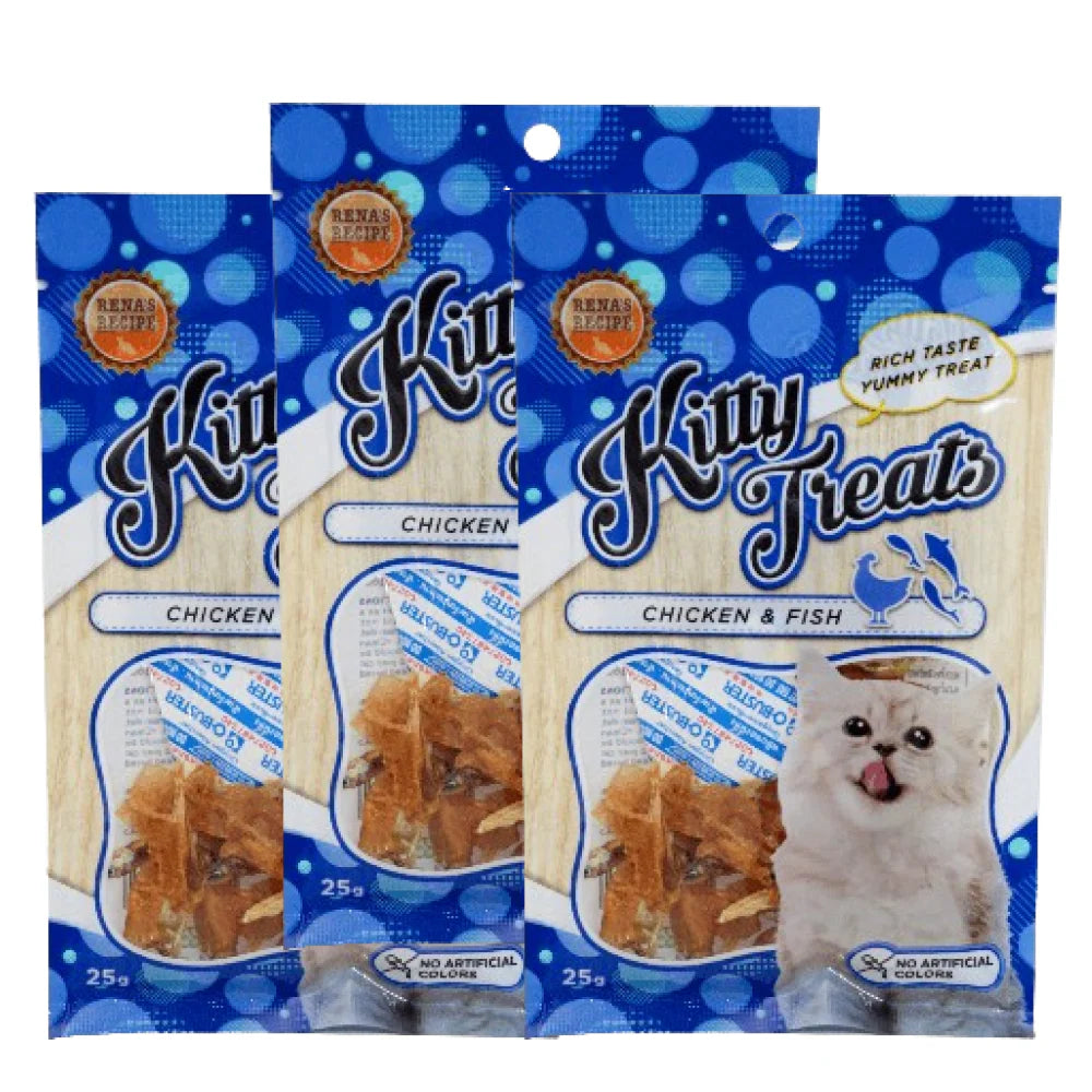 Kitty Treats Spiral Soft Chicken and Fish Cat Treats