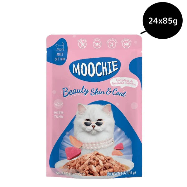 Moochie Tuna Grain Free Beauty Skin & Coat Adult Cat Wet Food