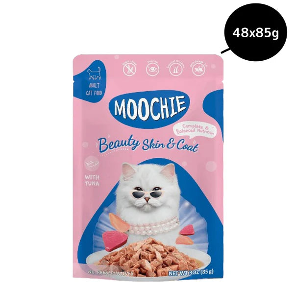 Moochie Tuna Grain Free Beauty Skin & Coat Adult Cat Wet Food