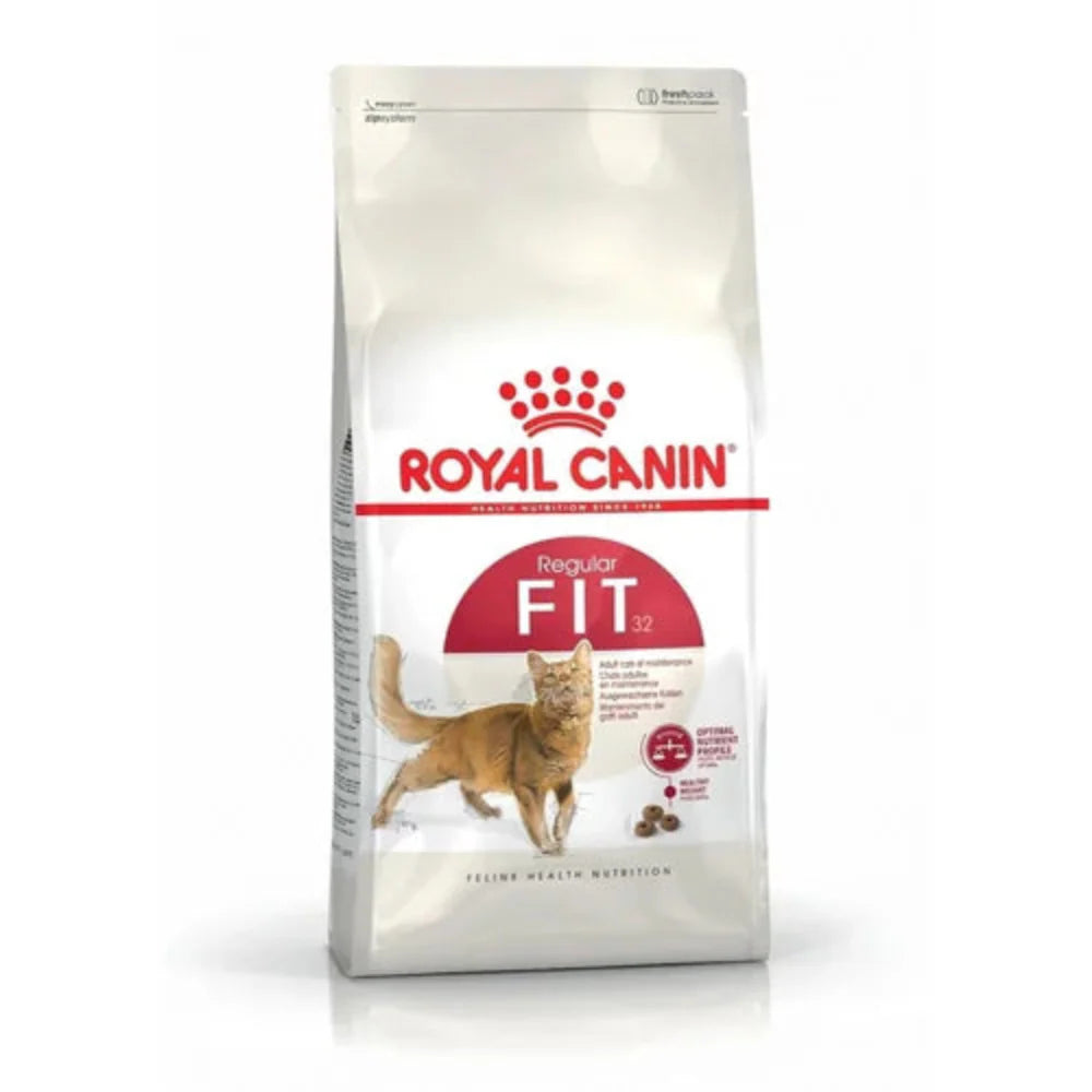 Royal Canin Fit 32 Dry Food and Hair & Skin Care Adult Cat Dry Food Combo