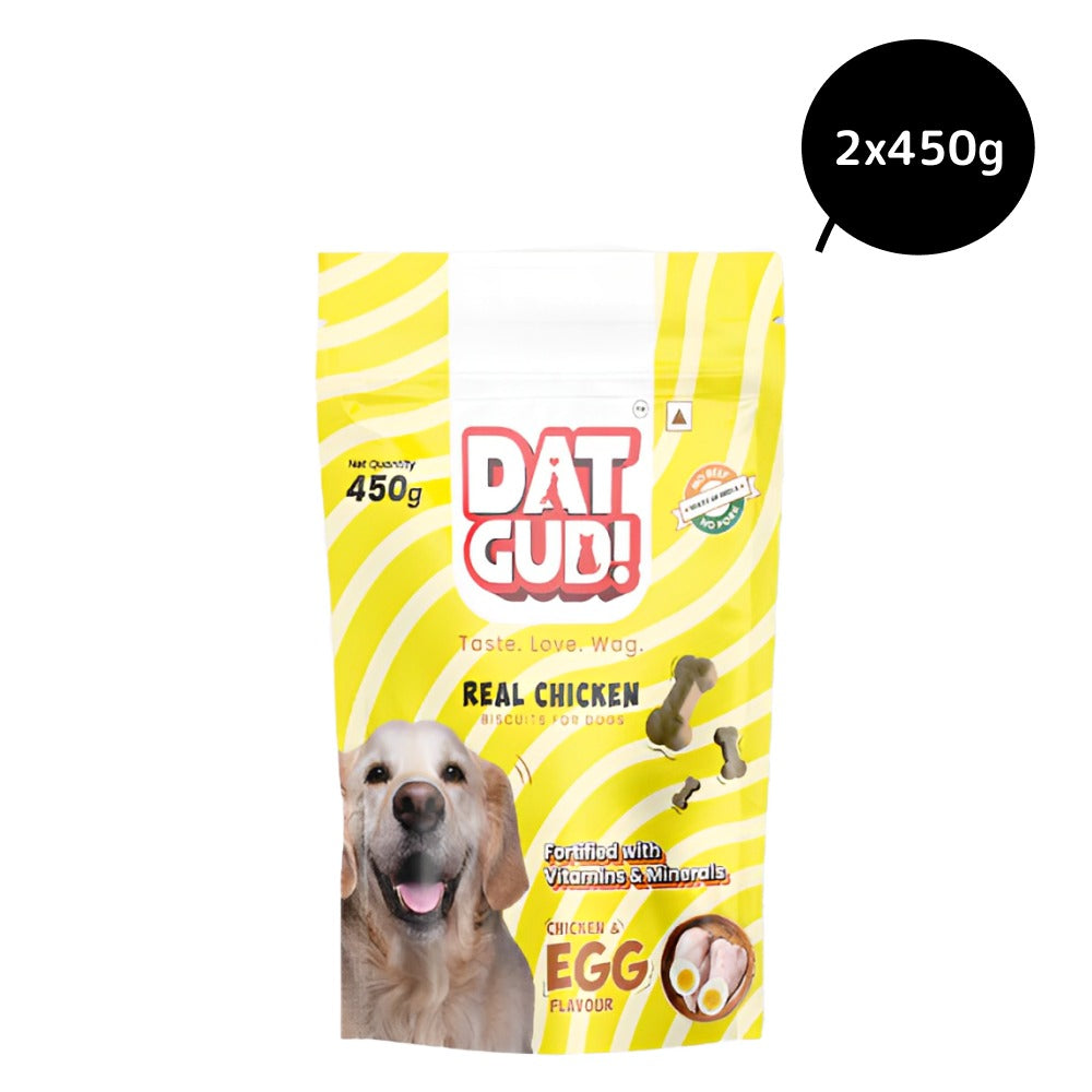 DatGud Chicken and Egg Flavoured Biscuits Dog Treats