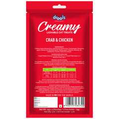 Drools Crab & Chicken and Real Chicken Creamy Cat Treats Combo