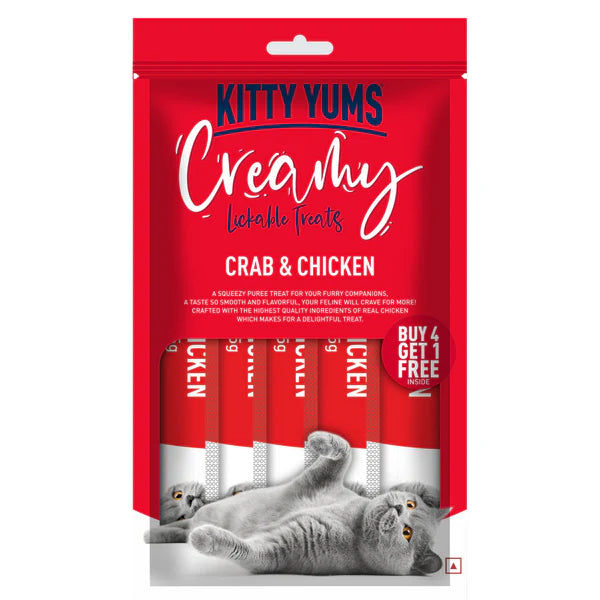Kitty Yums Tuna & Bonito, Crab & Chicken and Salmon & Skipjack Creamy Cat Treats Combo