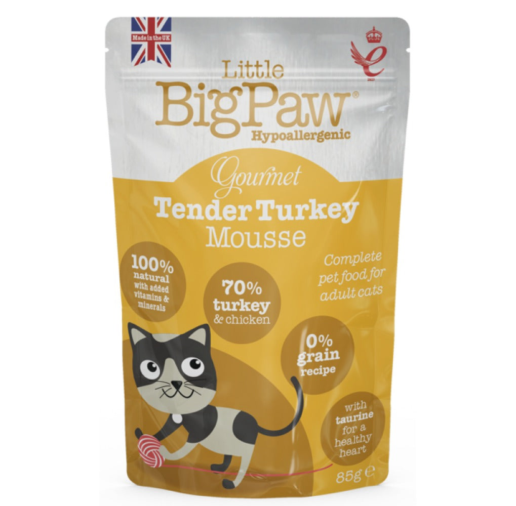 Little Big Paw Tender Turkey Mousse Cat Wet Food
