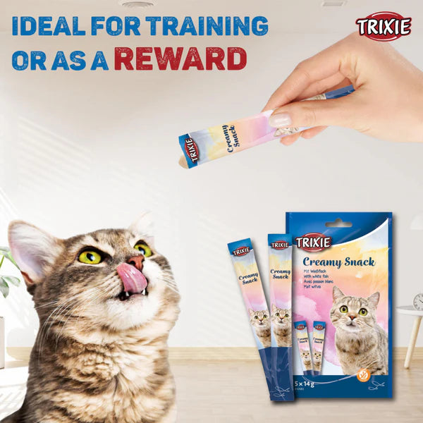 Trixie Snack with White Fish Creamy Cat Treats