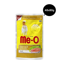 Me O Salmon Flavour Chunk in Gravy Adult Cat Wet Food