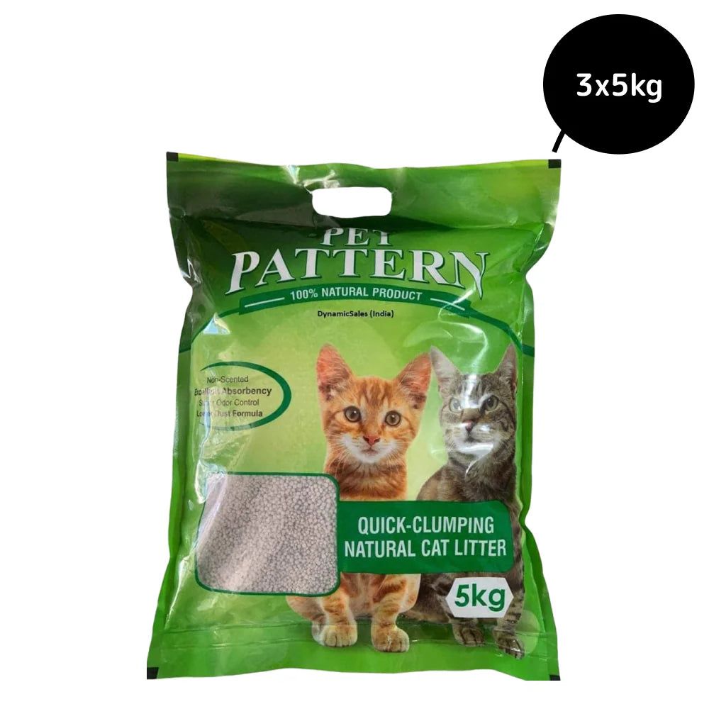 Pet Pattern Natural Clay Quick Clumping Cat Litter