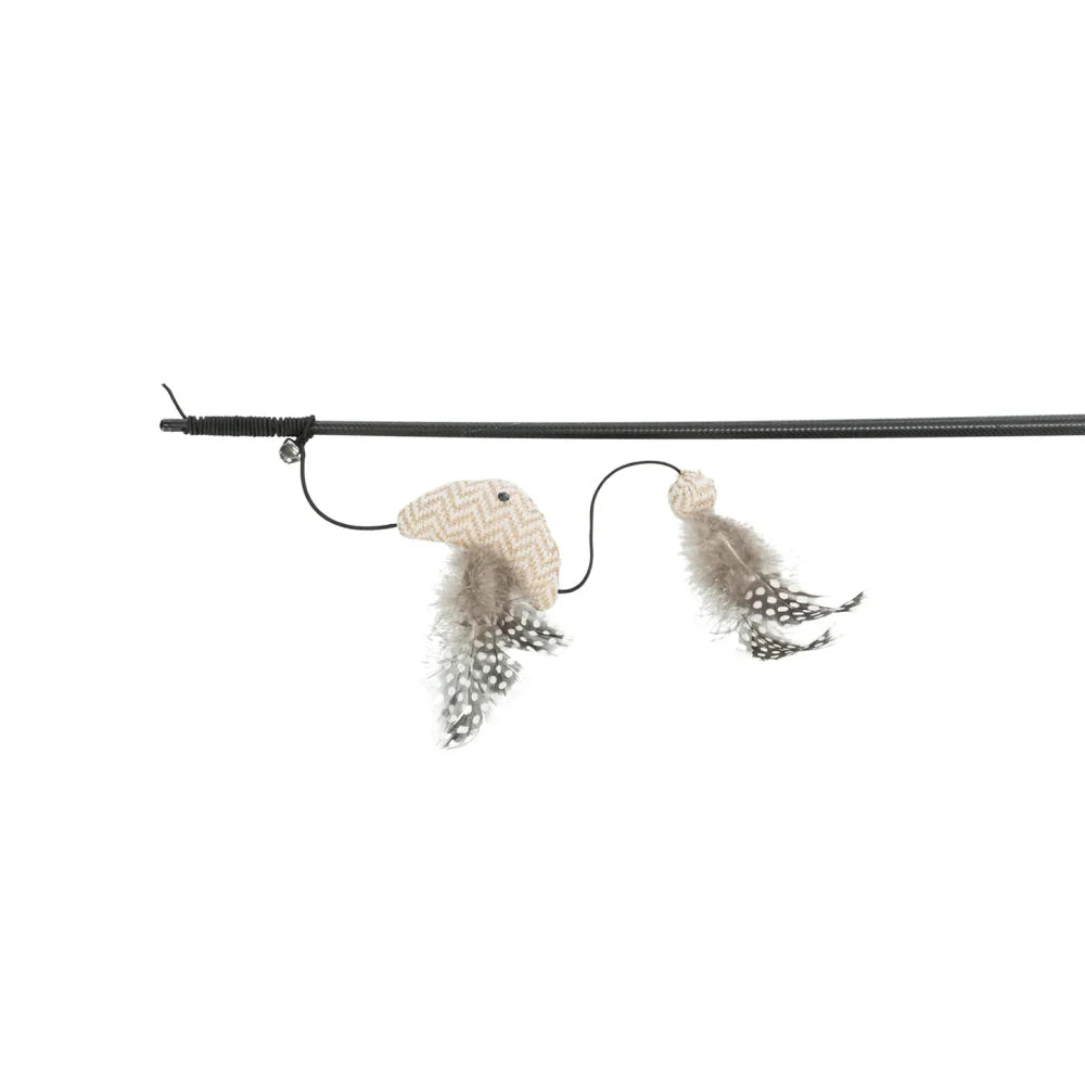 Trixie Teaser with Plastic & Fabric Fish Catnip Toy for Cats