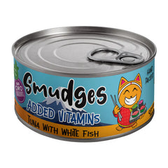 Smudges Tuna with White Fish in Gravy Adult Cat Wet Food