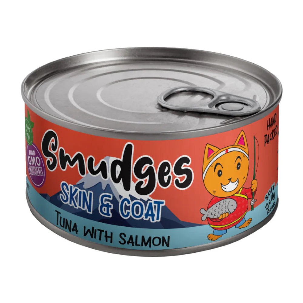 Smudges Tuna Flakes with Salmon in Soft Jelly Adult Cat Wet Food