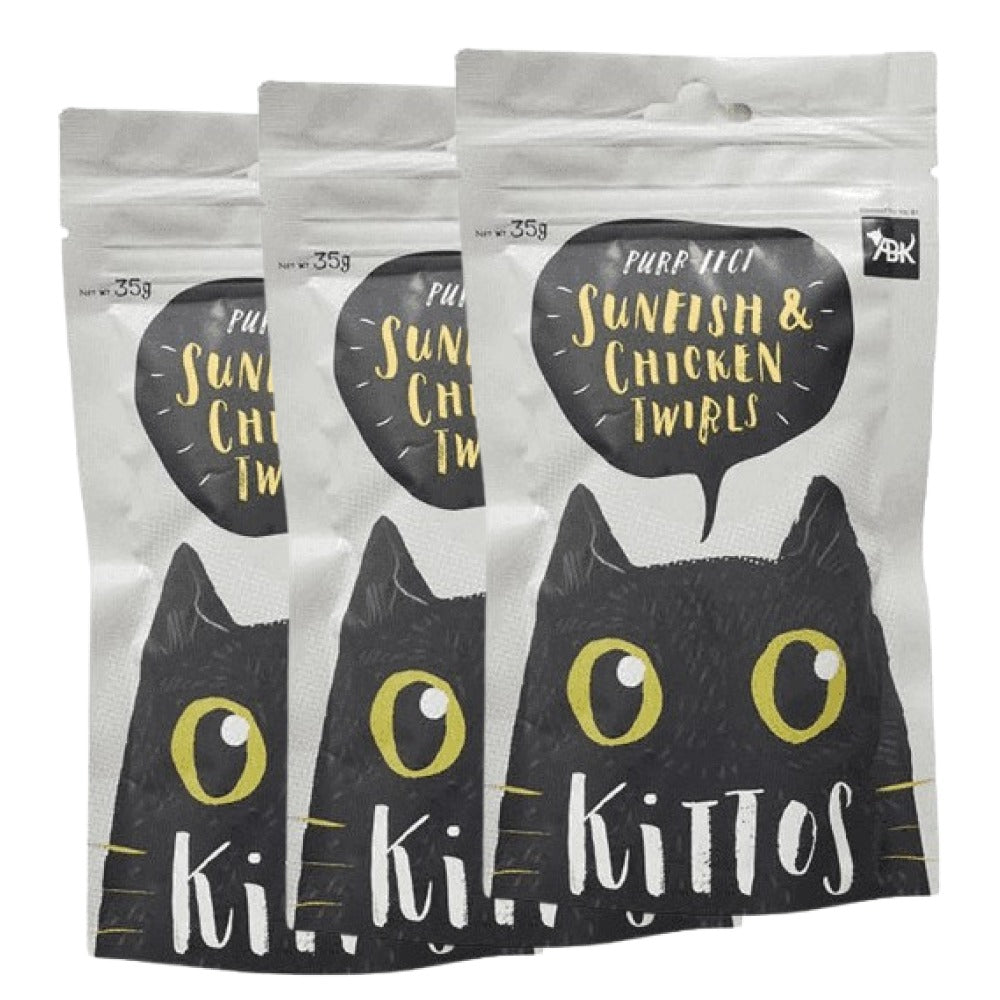 Kittos Purr Fect Sunfish Chicken and Twirls Cat Treats