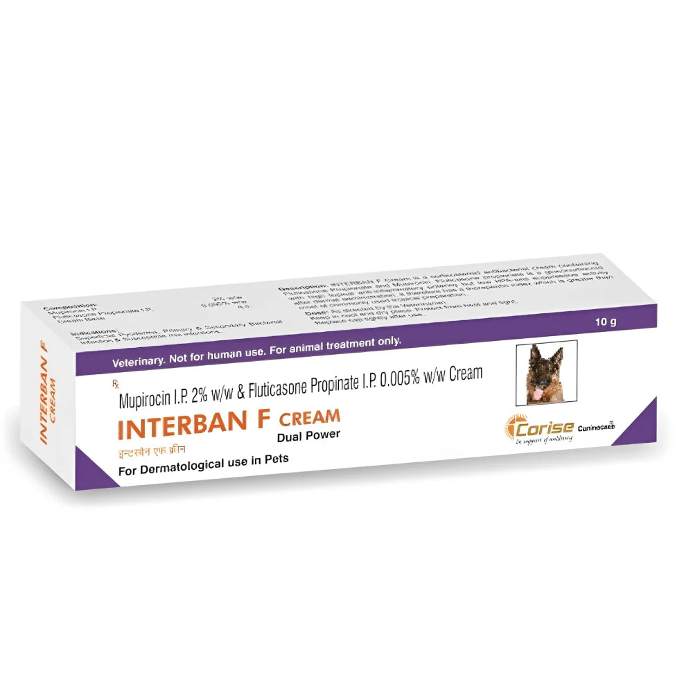 Corise Interban F (Mupirocin Fluticasone) Cream (10g)