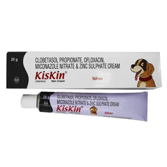 Intas Kiskin Lotion 100ml and Kiskin Ointment 20g for Dogs & Cats Combo