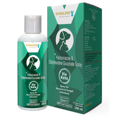 Virbac Ketochlor Shampoo (200ml) and Vivaldis Viv Keto Spray (100ml) Combo