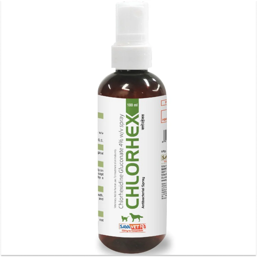 Savavet Chlorhex (Chlorhexidine) Spray for Dogs & Cats (100ml)