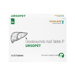 Vivaldis Ursopet Tablet (Ursodeoxycholic Acid) for Dogs & Cats
