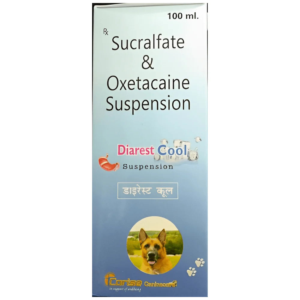 Corise Diarest Cool Syrup (Sucralfate & Oxetacaine) for Dogs and Cats