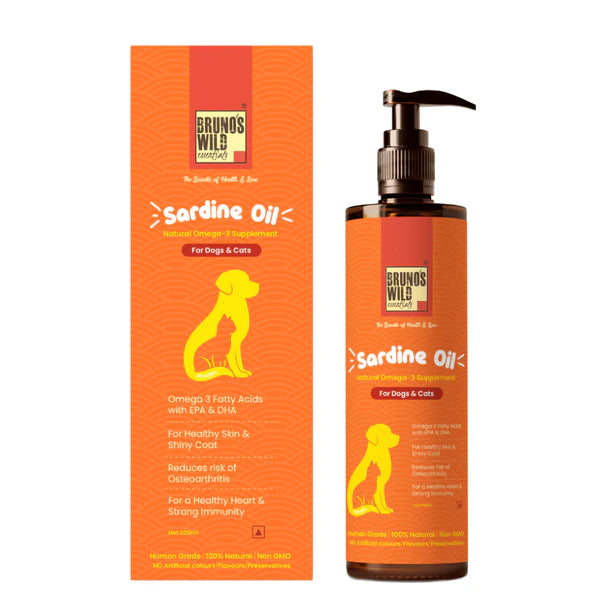 Bruno's Wild Essentials Sardine Oil for Dogs and Cats