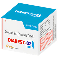 Corise Diarest O2 (Ofloxacin Ornidazole)Tablet for Dogs (pack of 10 tablets)