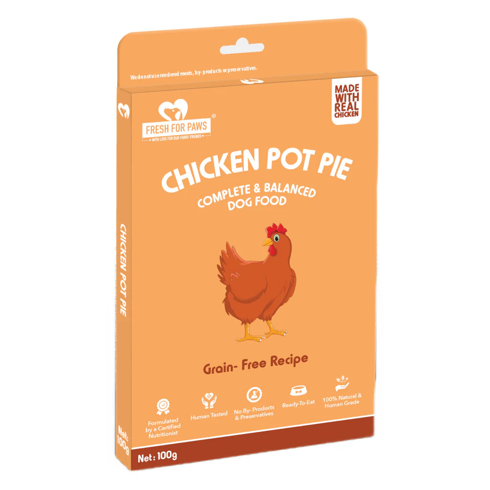 Fresh For Paws Chicken Pot Pie Wet Food for Cats and Dogs (100g)