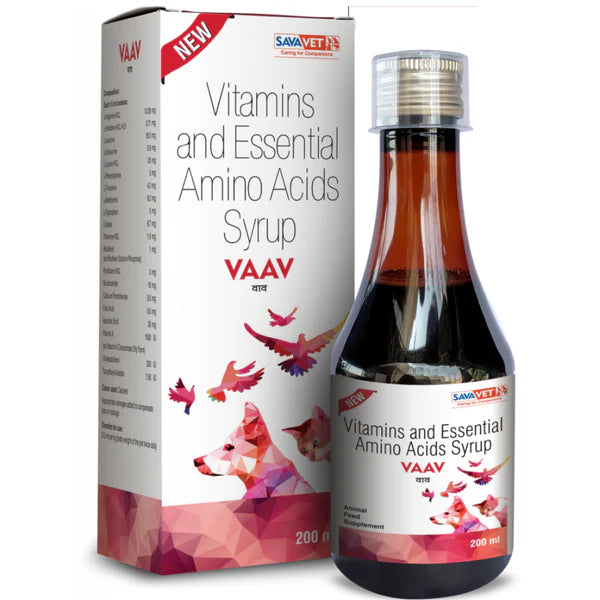 Savavet Kiwof Plus Dog Dewormer and Vaav Syrup for Dogs Combo