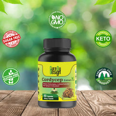 Cure By Design Cordycep Mushroom Capsules for Dogs and Cats