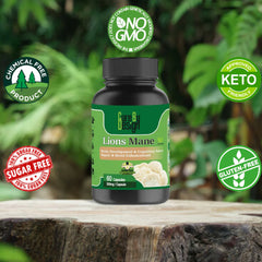 Cure By Design Lion Mane Mushroom Capsules for Dogs and Cats