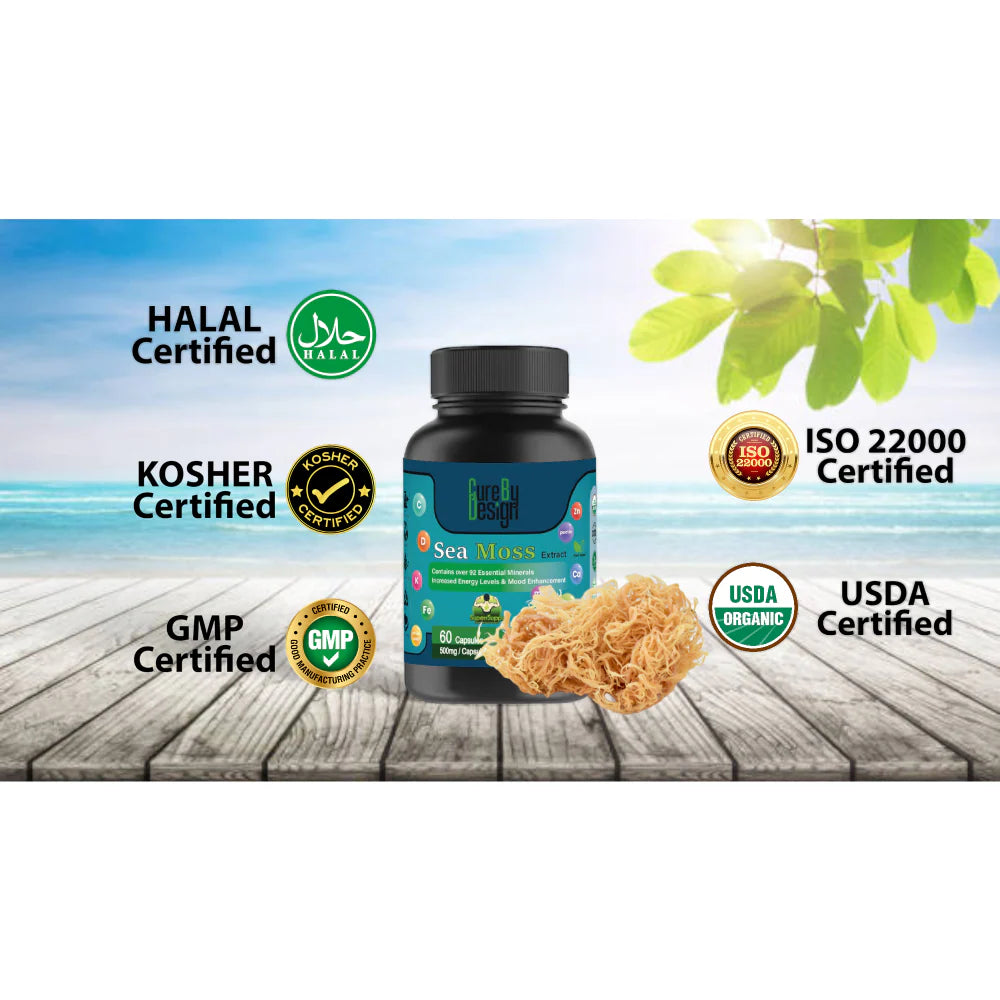 Cure By Design Sea moss Capsules for Dogs and Cats