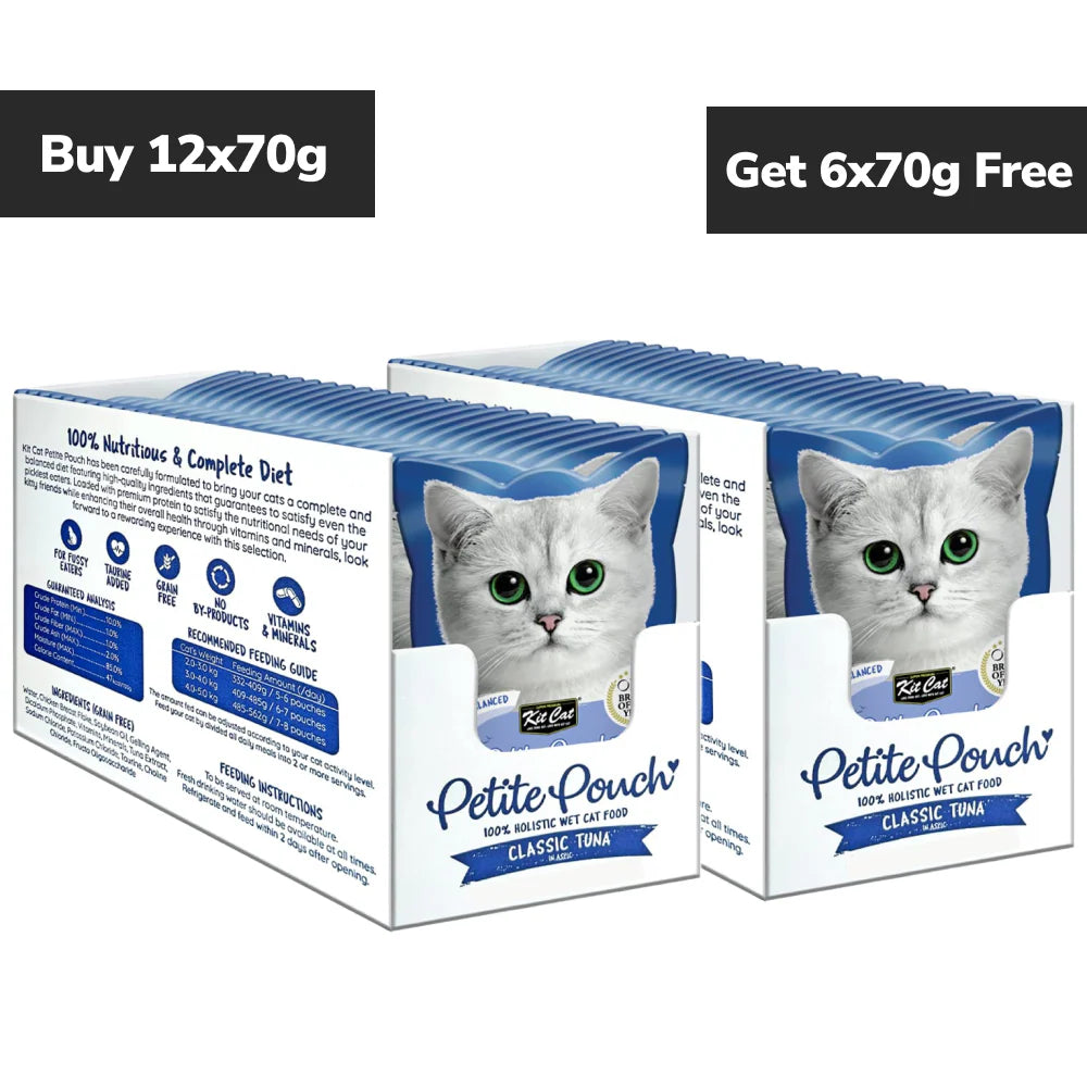 Kit Cat Classic Tuna Cat Wet Food (Buy 2 Get 1 Free)