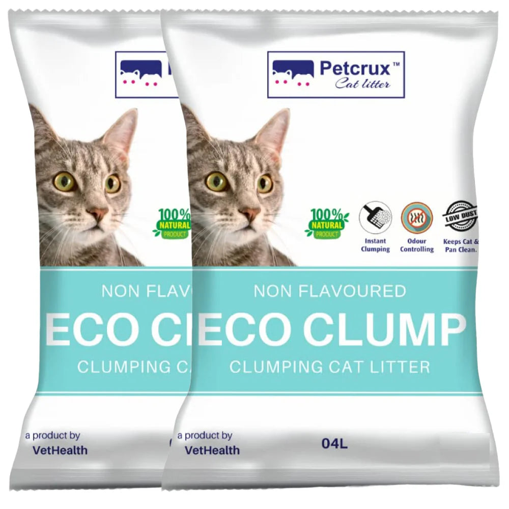 Petcrux Eco Clump Bentonite Unscented Cat Litter