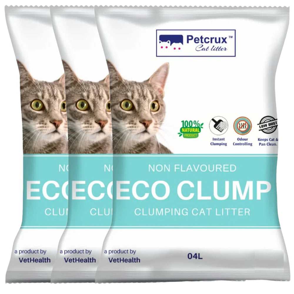 Petcrux Eco Clump Bentonite Unscented Cat Litter