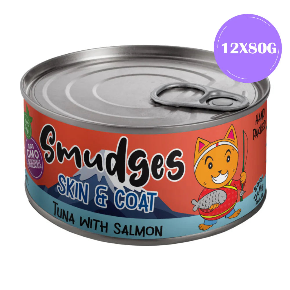 Smudges Tuna Flakes with Salmon in Soft Jelly Adult Cat Wet Food