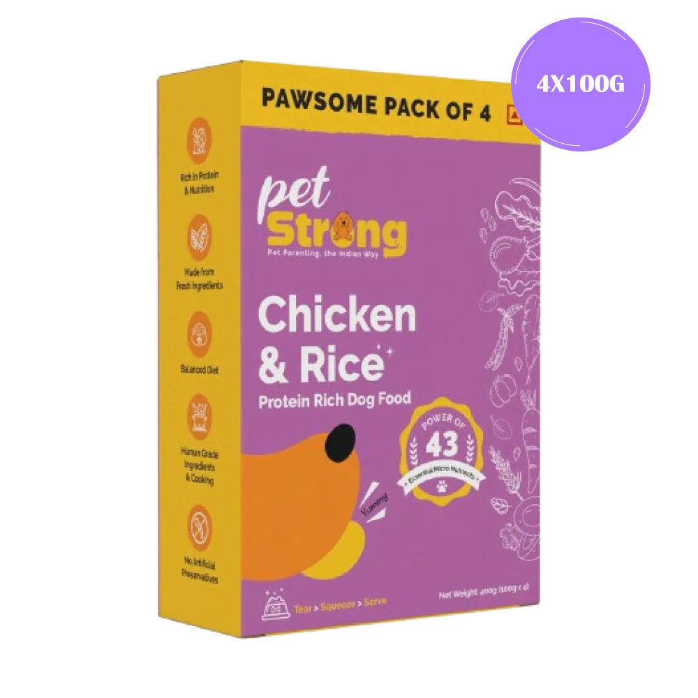 PetStrong Chicken and Rice Fresh Food for Dogs