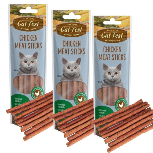 Catfest Chicken Meat Sticks Cat Treats
