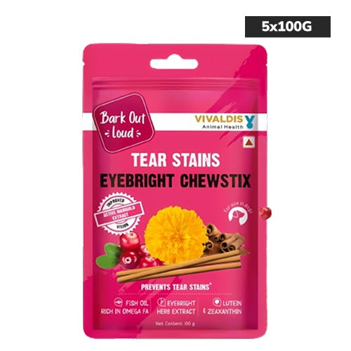 Bark Out Loud Tear Stains Eyebright Chew Stix Dog Treats