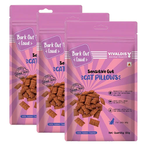 Bark Out Loud by Vivaldis Pillows for Sensitive Gut Cat Treats