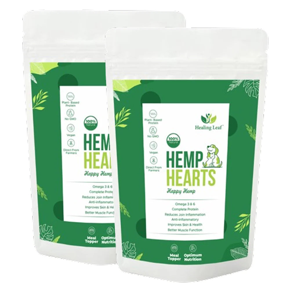 Healing Leaf Hemp Hearts for Dogs and Cats