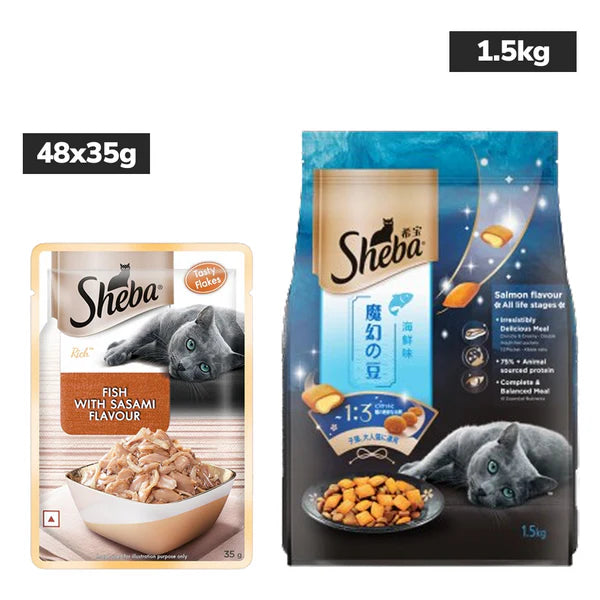 Sheba Fish with Sasami Premium Cat Wet Food