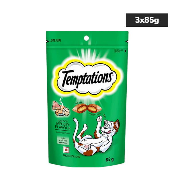 Temptations Seafood Medley Flavour Cat Treats