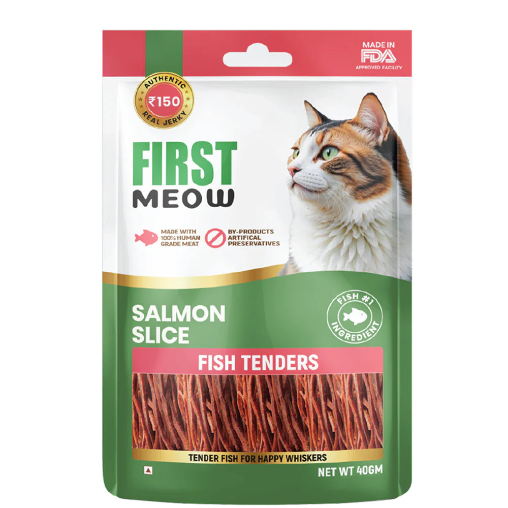 First Meow Salmon Slice Jerky Cat Treat